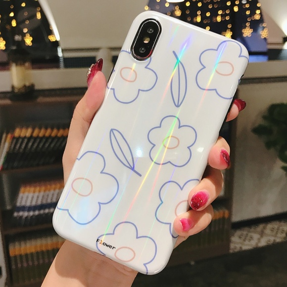 NEW iPhone Max/XR/XS/X/7/8/Plus Aurora Flower Case - Picture 3 of 7